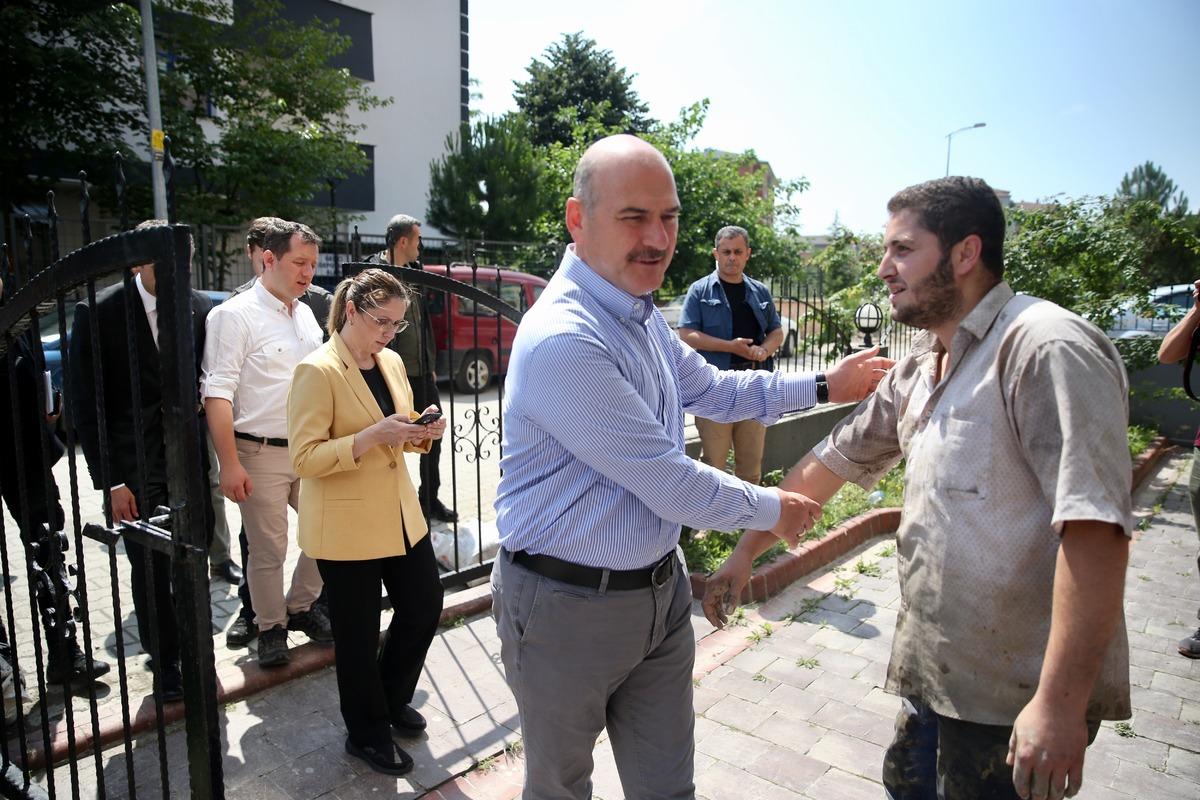 İ&ccedil;işleri Bakanı Soylu, Bartın'da incelemelerde bulundu