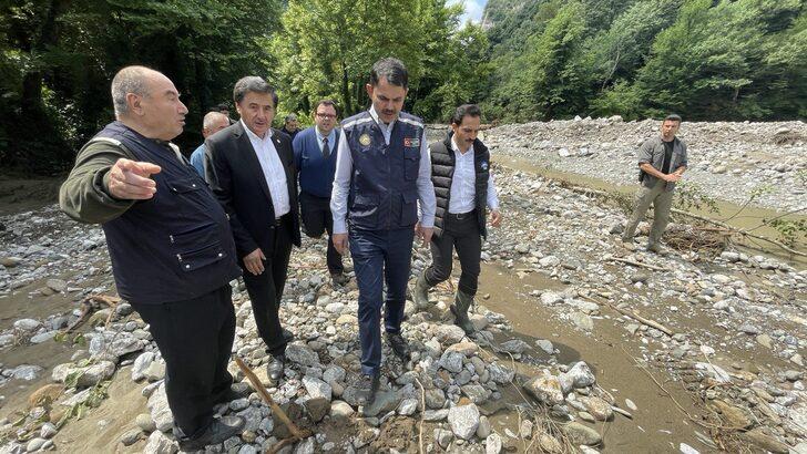 Bakan Kurum, selden etkilenen Karabük'te açıklama yaptı: G4