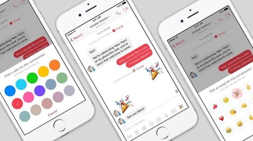 Facebook Messenger yeni g&uuml;ncellemeyle daha renkli