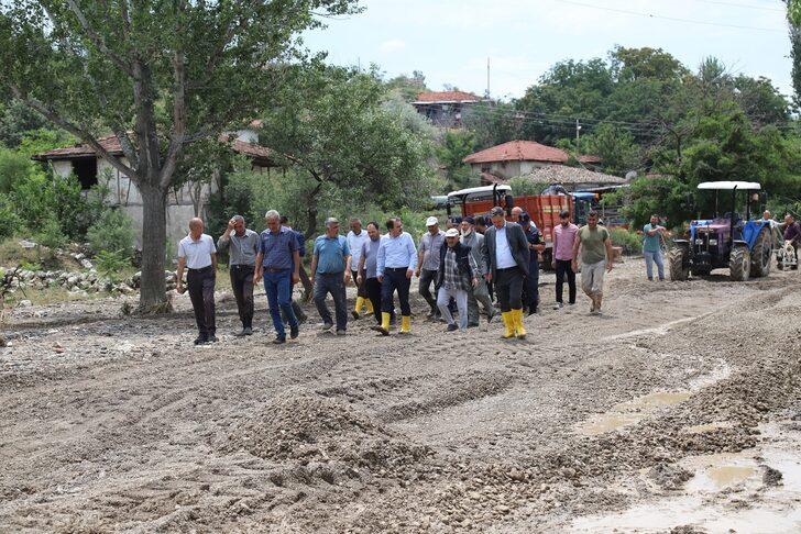Çankırı'da etkili olan sağanak tarım arazilerine zarar verdi G1