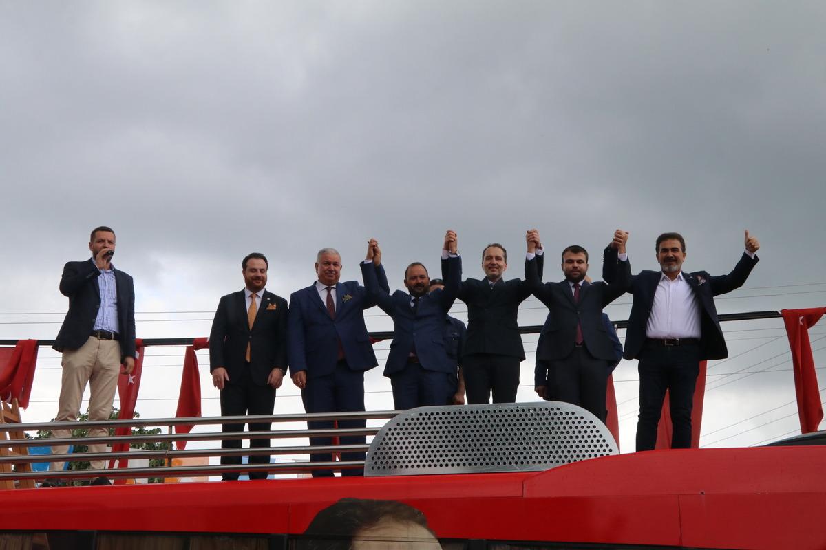 Yeniden Refah Partisi Genel Başkanı Erbakan, &Ccedil;ankırı'da konuştu: