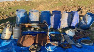 Van'da PKK'lı teröristlere ait malzemeler ele geçirildi