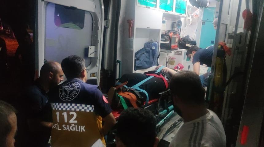 Bursa'da çay bahçesinde bir ailenin üzerine ağaç devrilmesi sonucu 2 kişi yaralandı