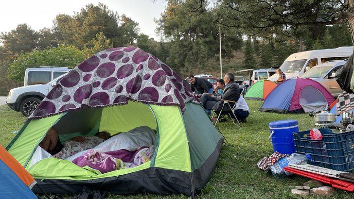 Edirne'de otellerde yer bulamayan güreşseverler çadırlarda kaldı G2