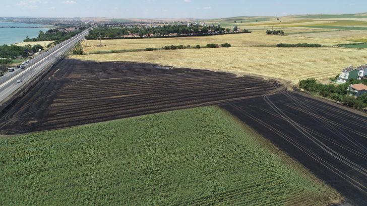 Tekirdağ'da 50 dönüm tarım alanı yandı G4