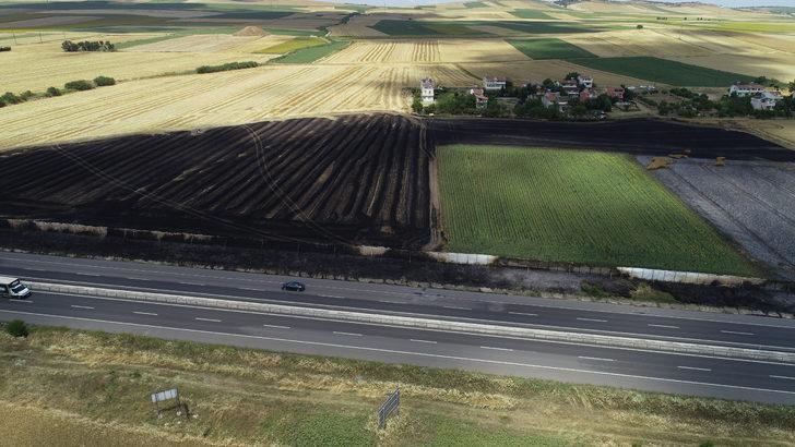 Tekirdağ'da 50 dönüm tarım alanı yandı G5