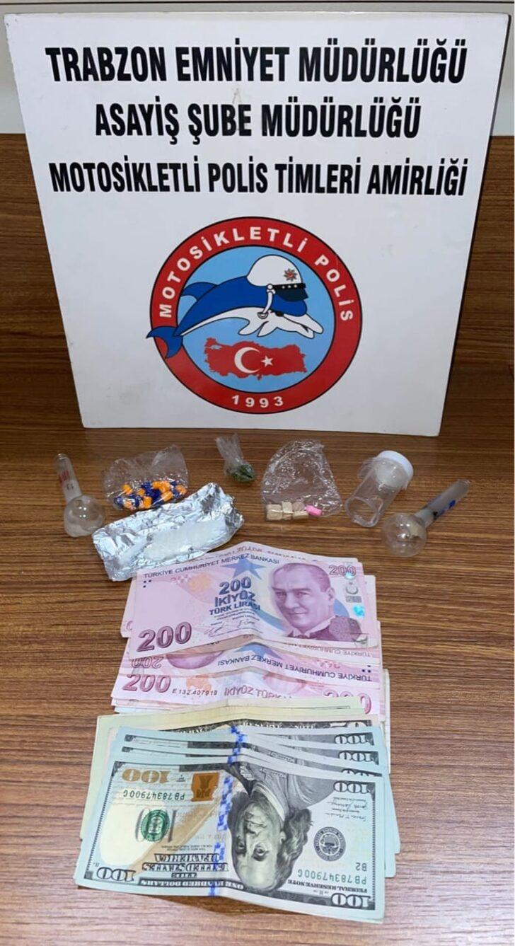 Trabzon'da uyuşturucu operasyonunda 2 kişi gözaltına alındı