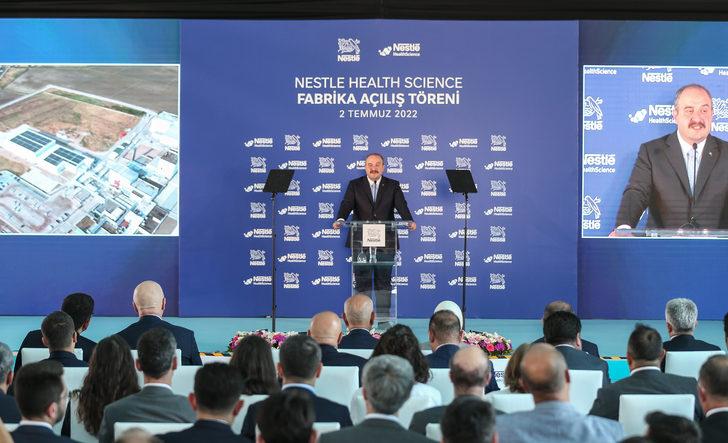 Bakanlar Varank ile Kirişci, Nestle'nin enteral beslenme fabrikasının açılışına katıldı G3