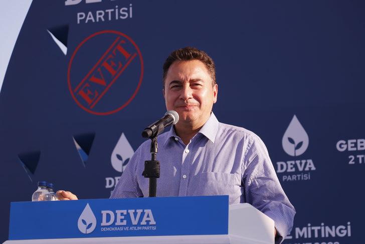 DEVA Partisi Genel Başkanı Babacan, Gebze mitinginde konuştu: G2