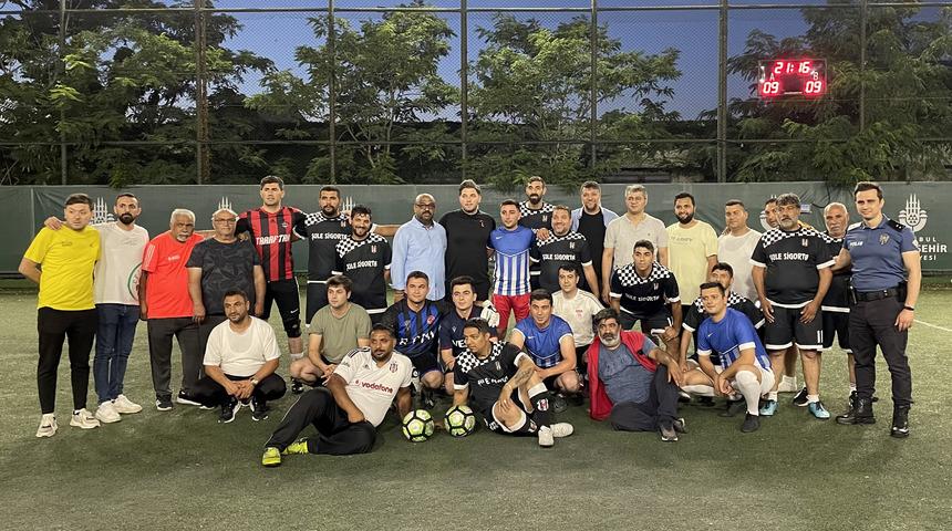 İstanbul'da Kuştepe sakinleriyle polisler arasında futbol maçı düzenlendi