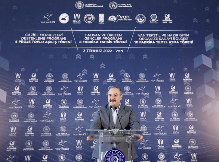 Van'da 22 fabrikanın toplu açılış, temel atma ve tahsis töreni düzenlendi (1) G2