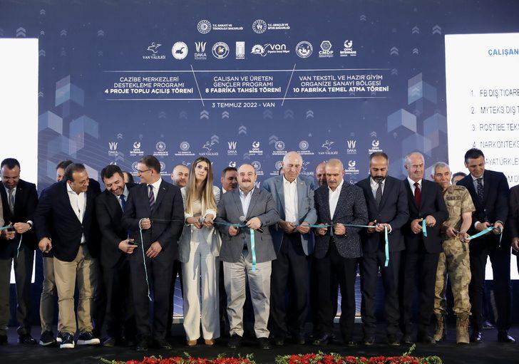 Van'da 22 fabrikanın toplu açılış, temel atma ve tahsis töreni düzenlendi (1) G5