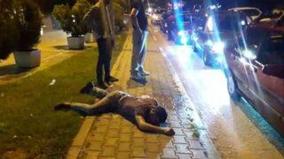 Cadde ortasında komaya girdi