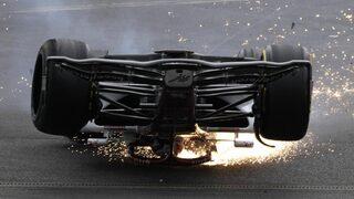 Son dakika: Formula 1'de korkutan kaza! Araç takla attı ve...