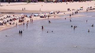 Kandıra'nın mavi bayraklı plajlarında hafta sonu hareketliliği