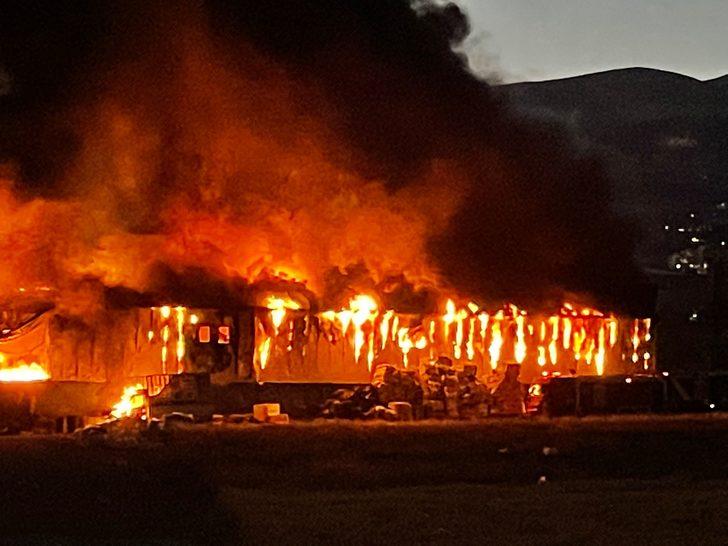 Kahramanmaraş'ta geri dönüşüm tesisinde yangın çıktı G2
