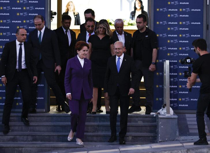 Altı muhalefet partisi genel başkanının İYİ Parti Genel Merkezi'ndeki toplantısı sona erdi G3