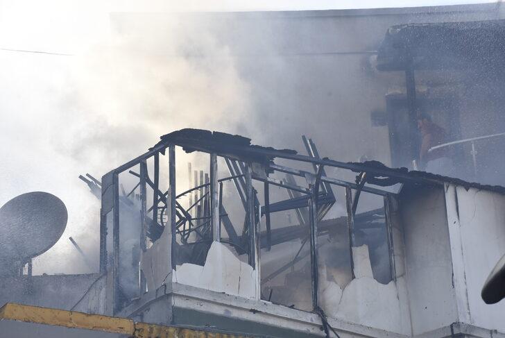 Bodrum'da çıkan yangında 3 iş yeri ile 2 ev zarar gördü G5