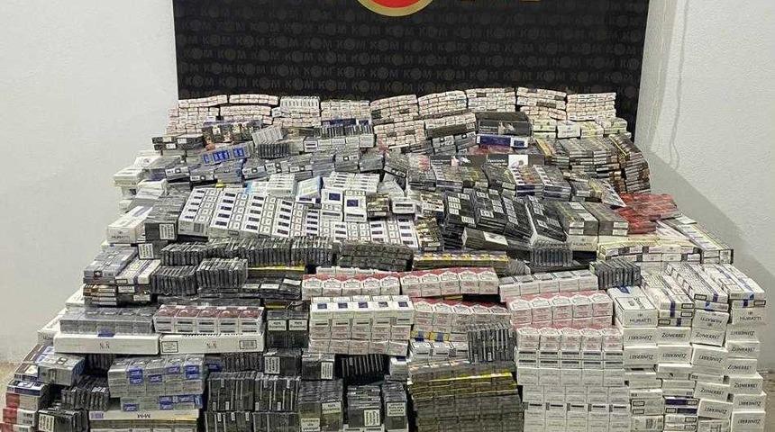 Gaziantep'te yakıt tankerinde 30 bin paket kaçak sigara ele geçirildi