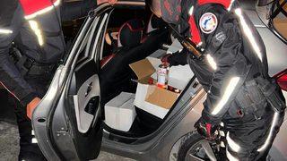 Sinop'ta araçta 204 litre etil alkol ele geçirildi