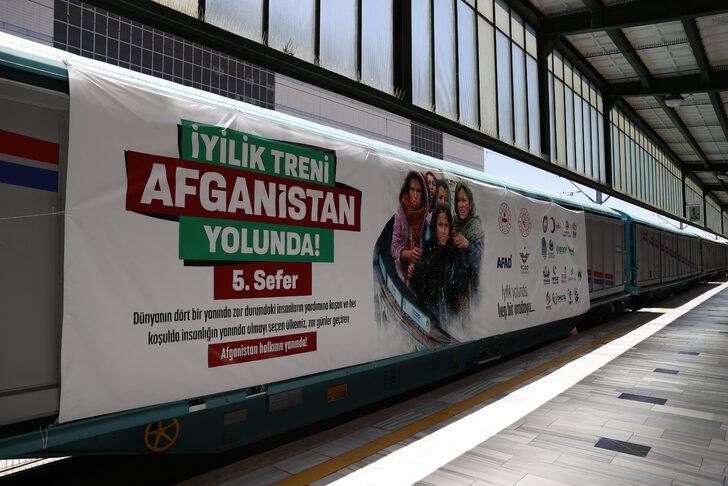 Afganistan'a yardım malzemesi taşıyan "İyilik Treni"nin beşincisi törenle uğurlandı G2