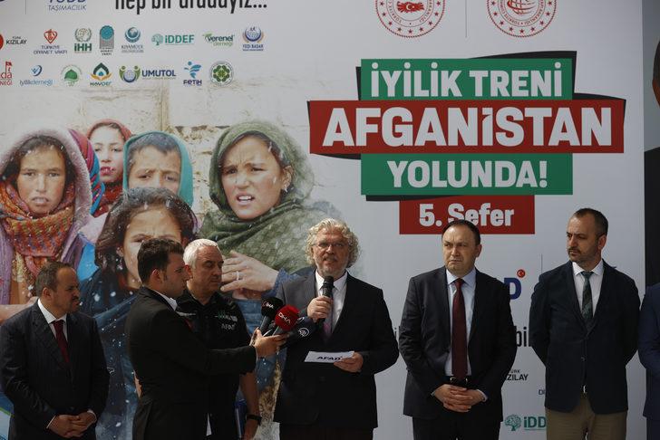 Afganistan'a yardım malzemesi taşıyan "İyilik Treni"nin beşincisi törenle uğurlandı G4