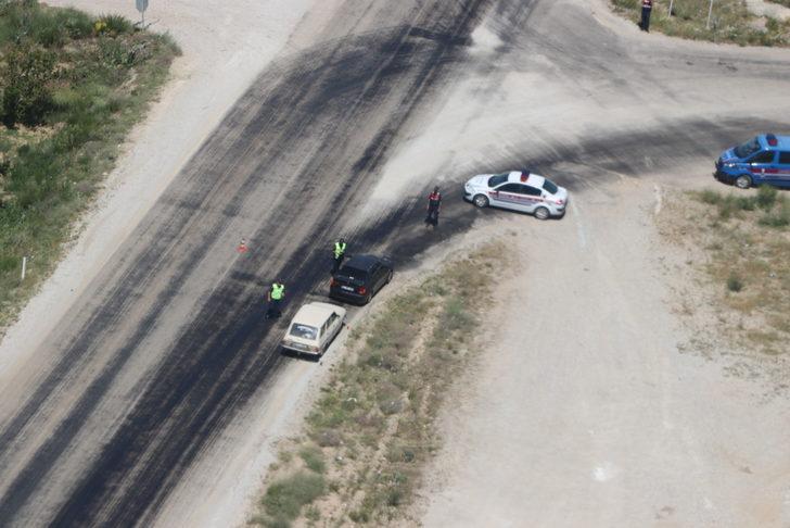 Denizli'de şehirler arası yollarda helikopter destekli trafik denetimi G4