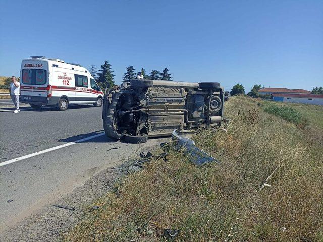 Tekirdağ'daki trafik kazasında 5 kişi yaralandı