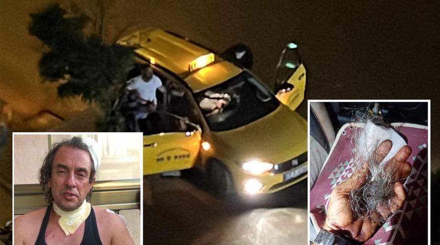 Her detayı şoke eden olay! Taksiciyi ısırdı, saçlarından sürükleyip taksiden indirdi ve darbetti... Üstüne bir de taksiye binip kaza yaptı