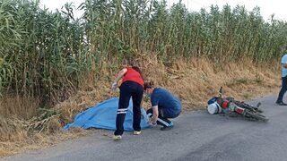 İzmir'de devrilen motosikletin sürücüsü hayatını kaybetti