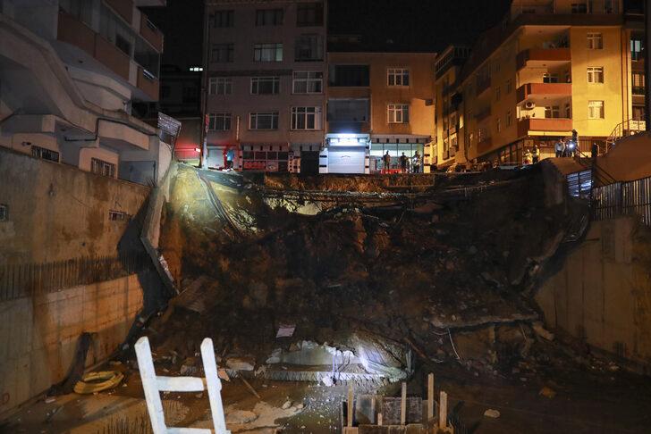 GÜNCELLEME- Üsküdar'da istinat duvarı çöktü, 3 bina tahliye edildi G4