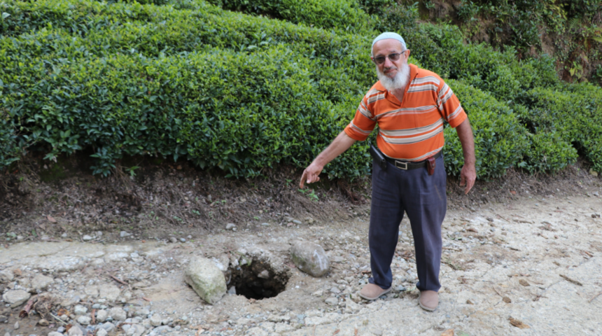 Rize'de köylüleri şoke eden olay! 'Bir gecede oluştu, bunu araştırın'