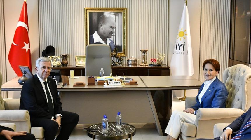 İYİ Parti Genel Başkanı Akşener, Ankara Büyükşehir Belediye Başkanı Yavaş'ı kabul etti
