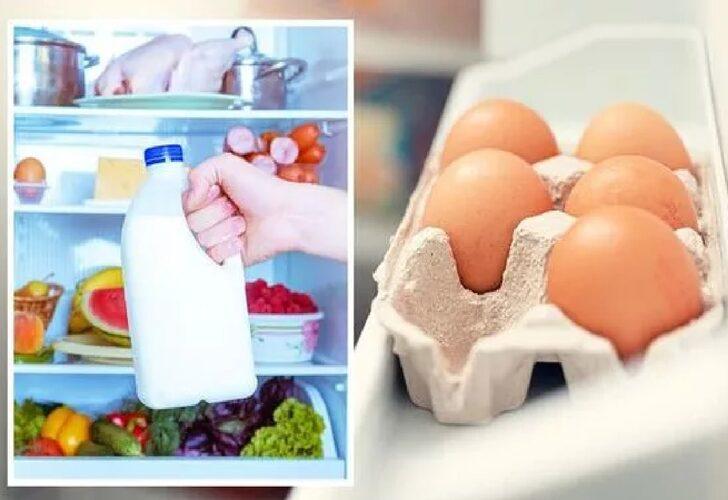 Dünyada en çok yapılan hata! Süt ve yumurtaları buzdolabı kapısında saklamamalısınız! Çünkü...
