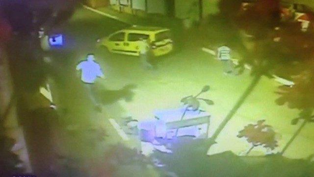 Bonzai içen taksici önüne geleni ezdi