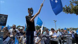 Çin'in, Sincan Uygur Özerk Bölgesi politikaları İstanbul'da protesto edildi