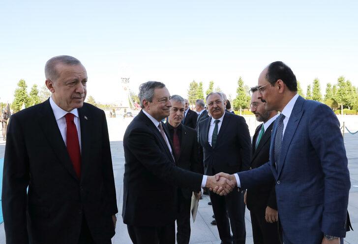 Cumhurbaşkanı Erdoğan, İtalya Başbakanı Draghi'yi resmi törenle karşıladı G5