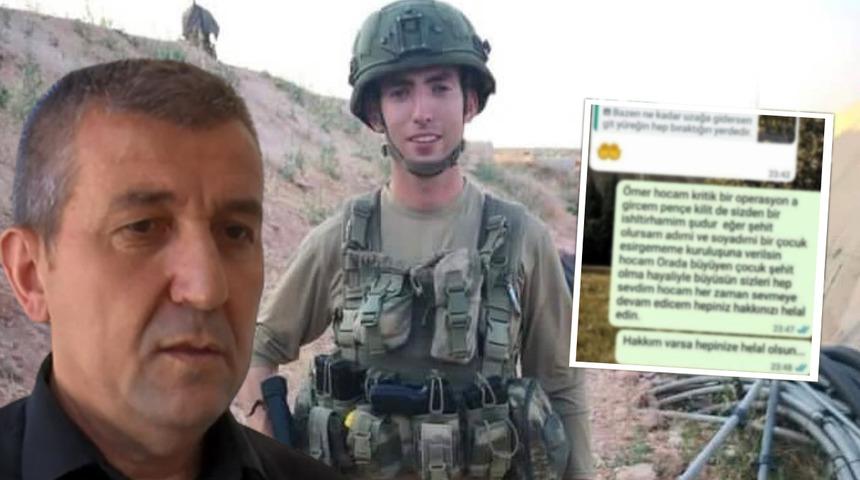 Şehidin vasiyetini bildirdiği hocası Ömer Erman konuştu! Herkesi duygulandırmıştı "Görüşmemizden 20 gün sonra..."