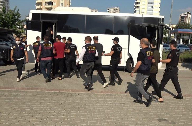Mersin'de DEAŞ operasyonunda gözaltına alınan 14 şüpheli adliyede G2