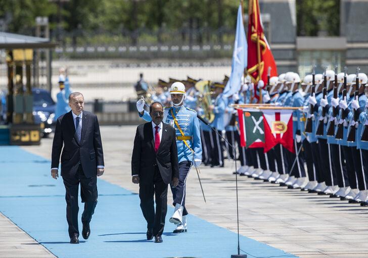 Cumhurbaşkanı Erdoğan, Somali Cumhurbaşkanı Mahmud'u resmi törenle karşıladı G2