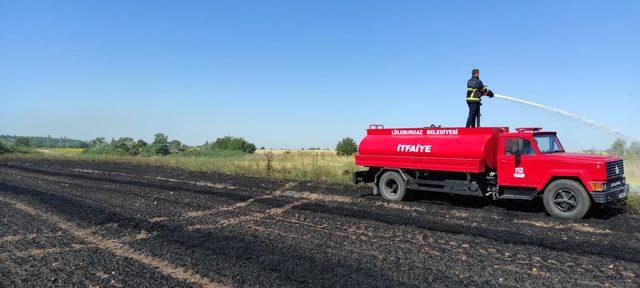 Kırklareli'nde 25 dekar buğday ekili alan yandı
