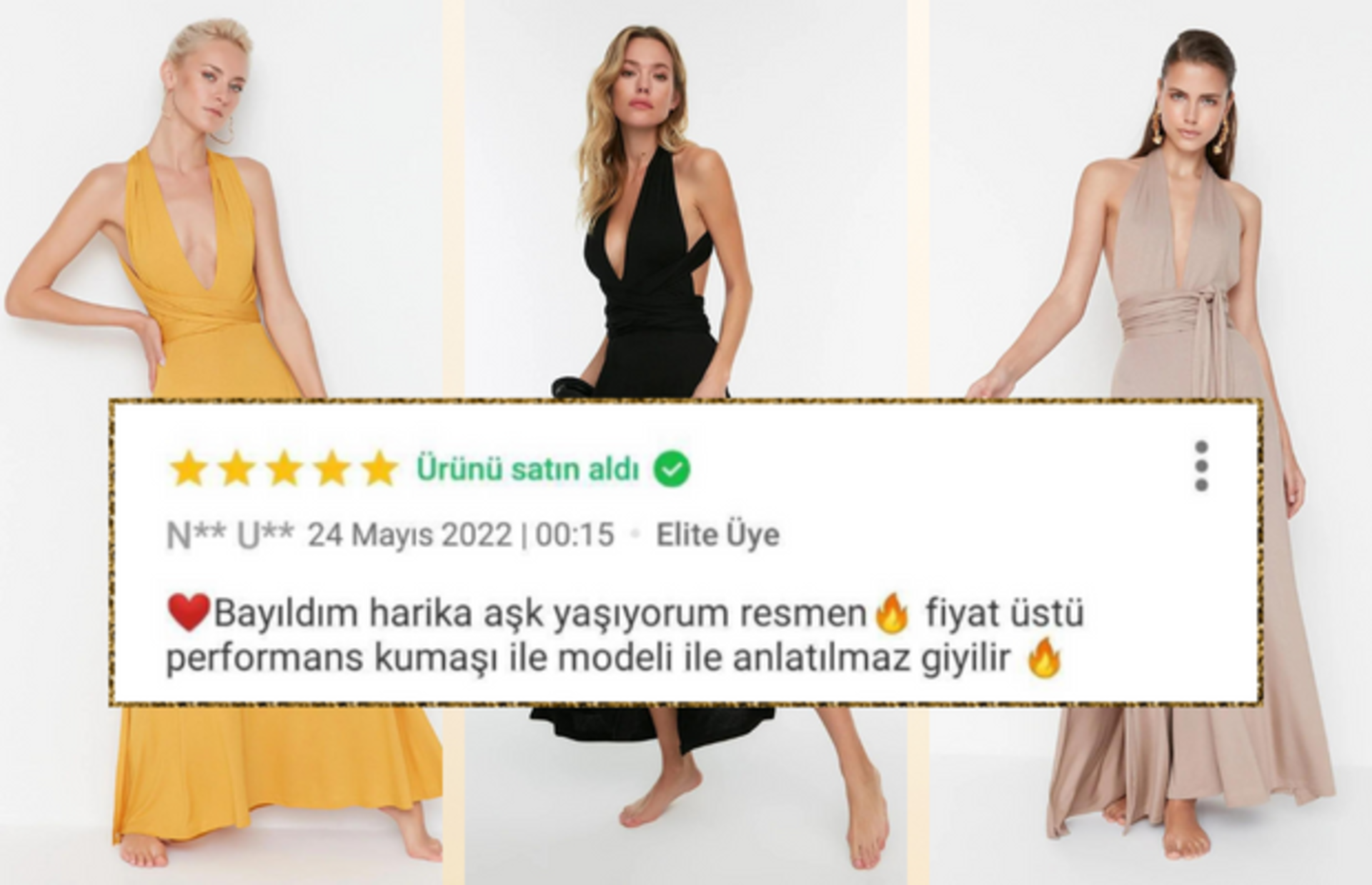 Hem denizde, havuzda hem akşam dışarı çıkarken giyebileceğiniz yazlık elbise modelleri