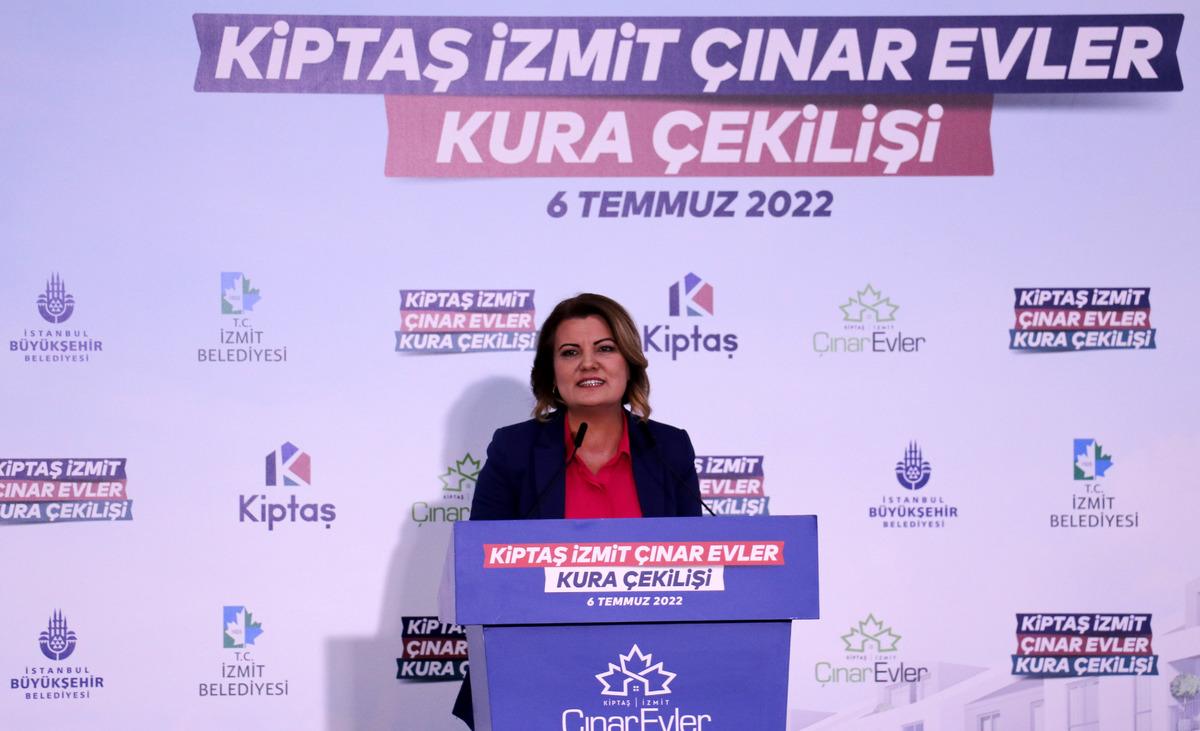 Kocaeli'de "KİPTAŞ İzmit &Ccedil;ınar Evler" projesi i&ccedil;in kura &ccedil;ekildi