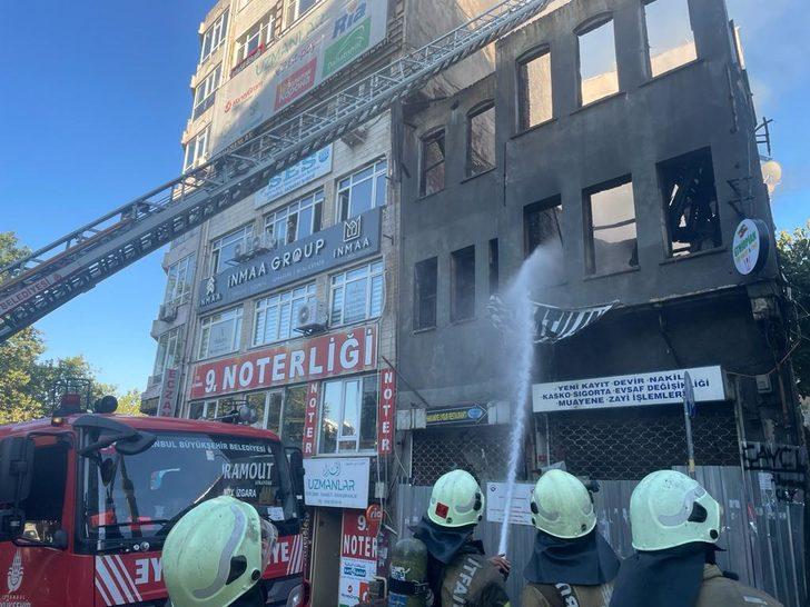 Fatih'te metruk binada yangın çıktı G1