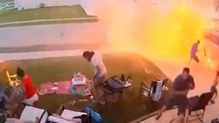 Hayatlarının şokunu yaşadılar! Bağımsızlık Günü kutlaması saniyeler içinde cehenneme döndü