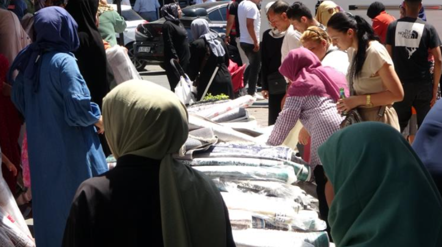 Ucuzluğu duyan akın etti! 'Şuraya baksanıza, işte halk burada'