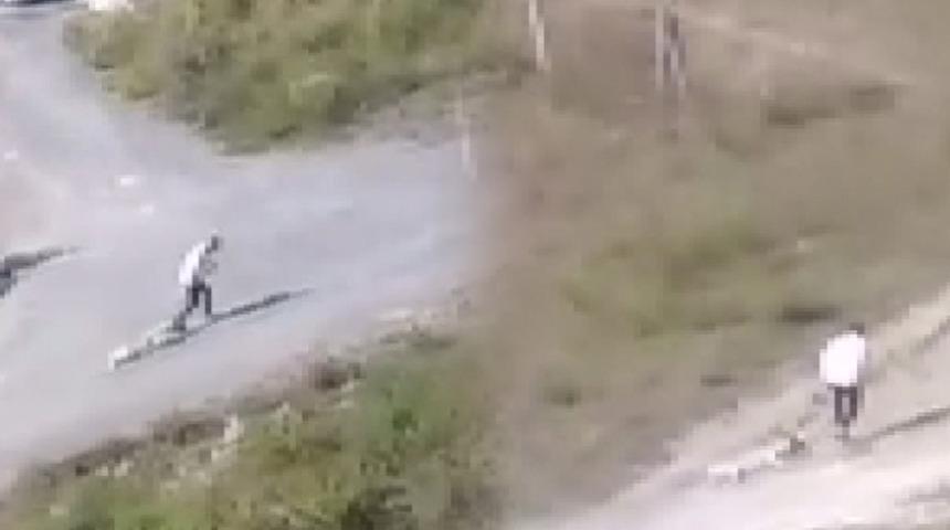 İstanbul'da dehşete düşüren görüntüler! Boynuna ip geçirip...