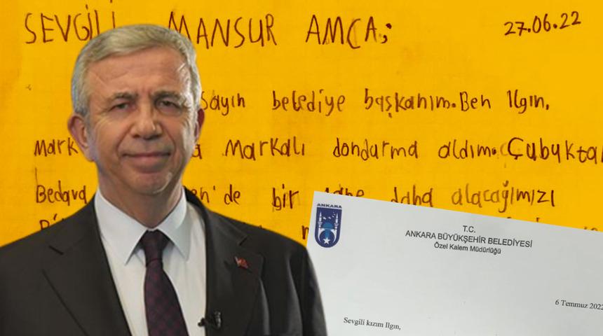 Küçük kız, Mansur Yavaş'a mektup yazdı! Yavaş'ın cevabı sosyal medyada gündem oldu