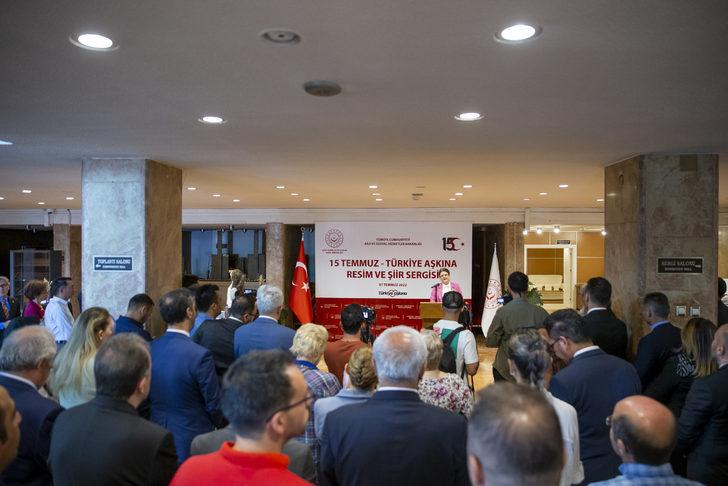 Bakan Yanık, "15 Temmuz Türkiye Aşkına Resim ve Şiir Sergisi"nin açılışında konuştu: G5