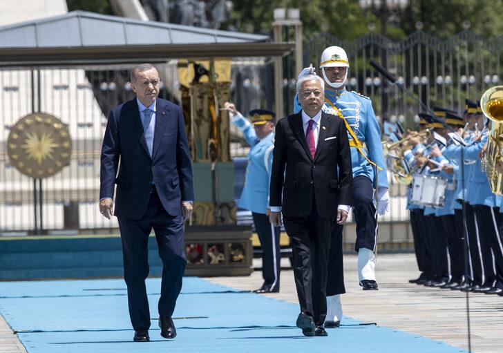 Cumhurbaşkanı Erdoğan, Malezya Başbakanı Yakub'u resmi törenle karşıladı G4